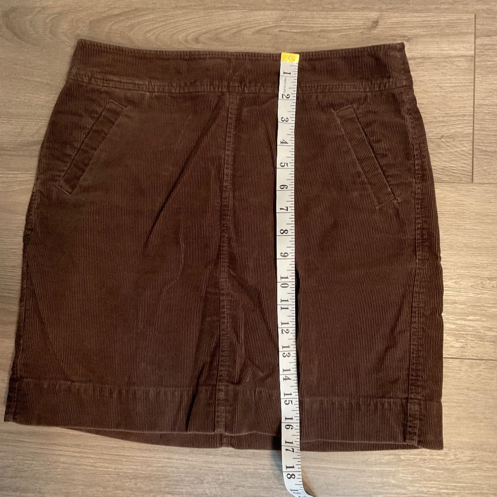 Brown Corduroy Mini Skirt